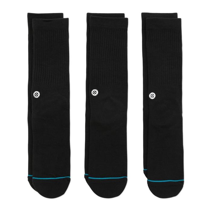 Strumpor Stance Icon 3 Pack Socks Svart | M556D18ICP-BLK, 1