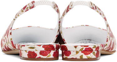 Skovård Manolo Blahnik Manolo Blahnik Sawra Slingback Ballerina Flats Vit | 224-1686, 1