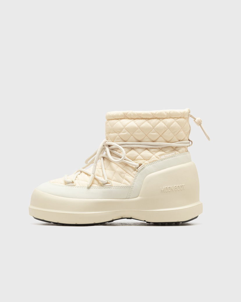 Sneakers och skor Moon Boot Mezzaluna Quilted Mid Waterproof Boots Beige | 80D2500020-L002