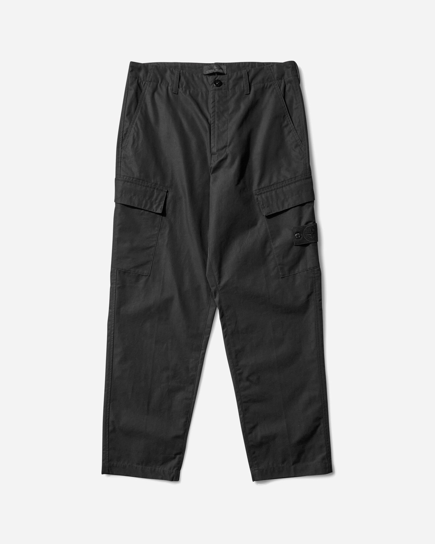 Cargo byxor Stone Island Ghost Cotton Canvas Cargo Pants Svart | K2S15-3100019-S00F1 V0029, 1