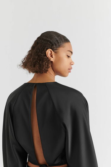 Polotröja AXEL ARIGATO Demi Open Back Top Svart | A2118001, 5