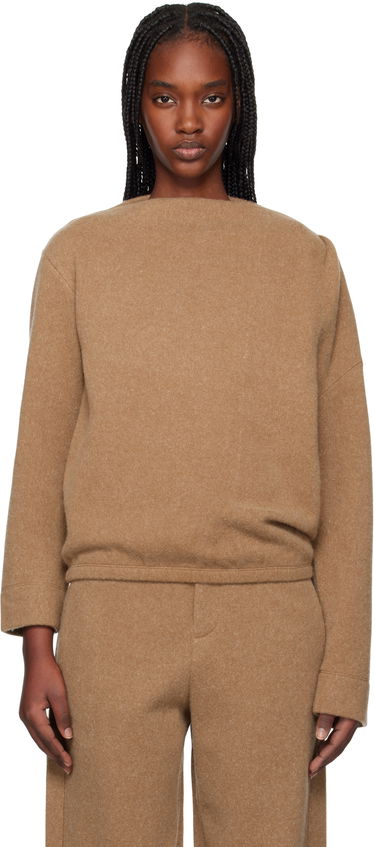 Sweater Max Mara Max Mara Oxa Boat Neck Sweatshirt Brun | 2511921048600, 0