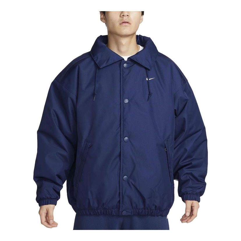 Parkas Nike Sportswear Solo Swoosh Puffer Jacket Blå | FB7853-410