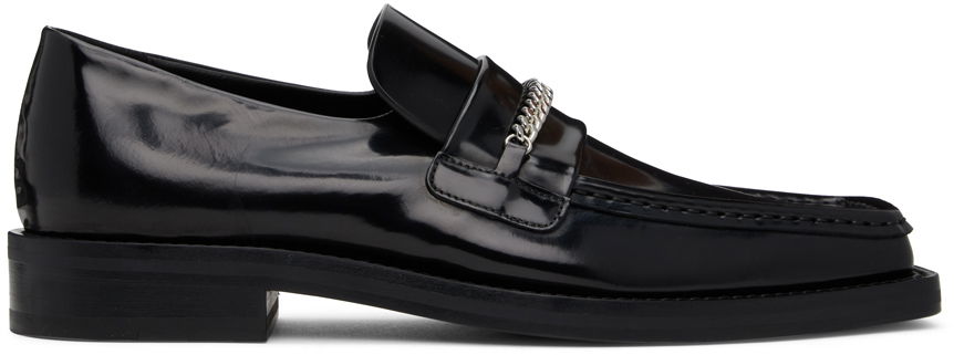 Sneakers och skor Martine Rose Martine Rose Square Toe Loafers with Chain Svart | CMR-1026LHM, 0