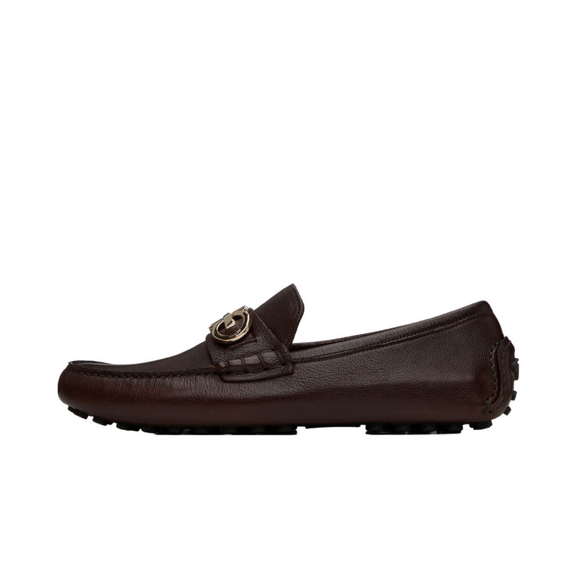 Sneakers och skor FERRAGAMO Leather Driver Loafers Brun | 758350 20983007
