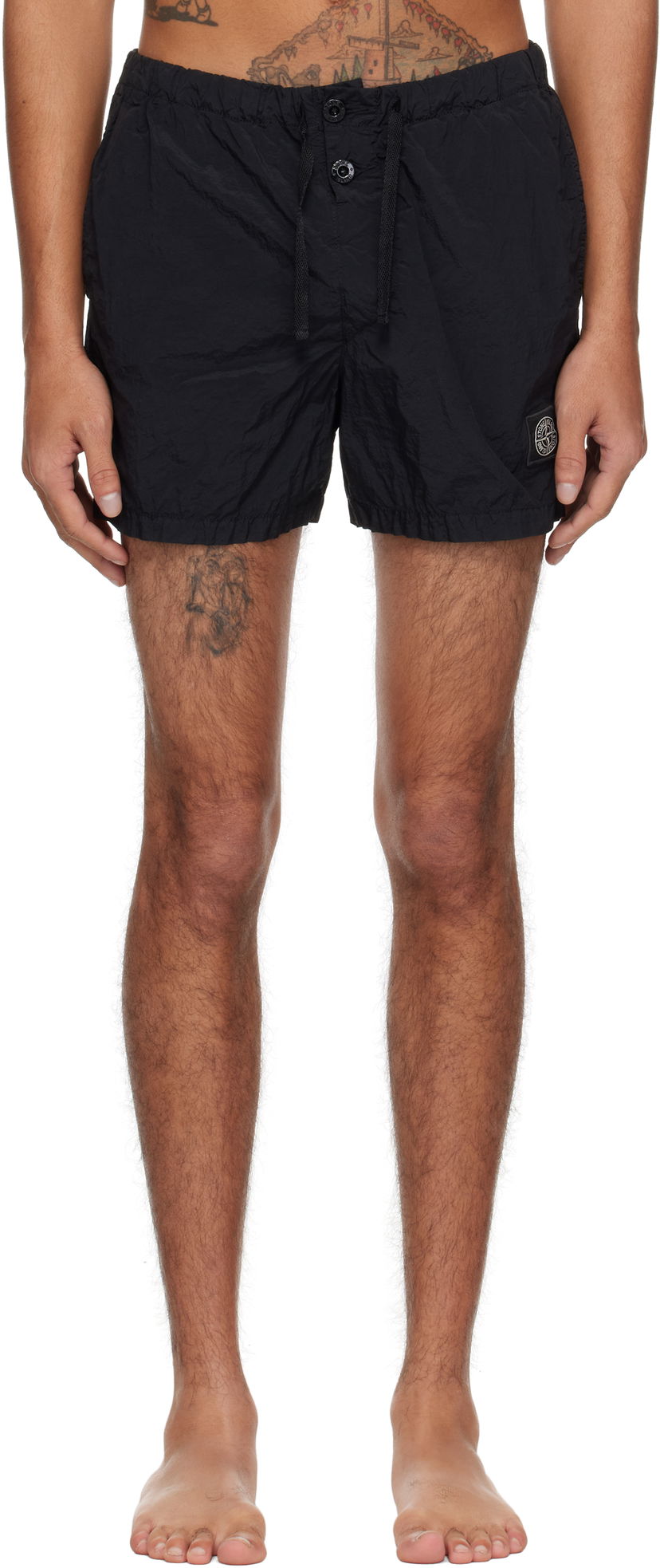 Badkläder Stone Island Stone Island Nylon Metal Swim Shorts Svart | K1S15B100006S0043