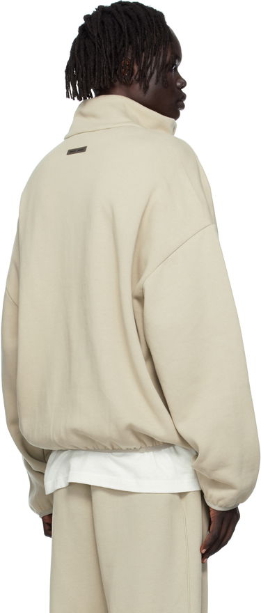 Jacka Fear of God Fear of God ESSENTIALS Modern Fit Fleece Track Jacket Beige | 202SP256896F, 2