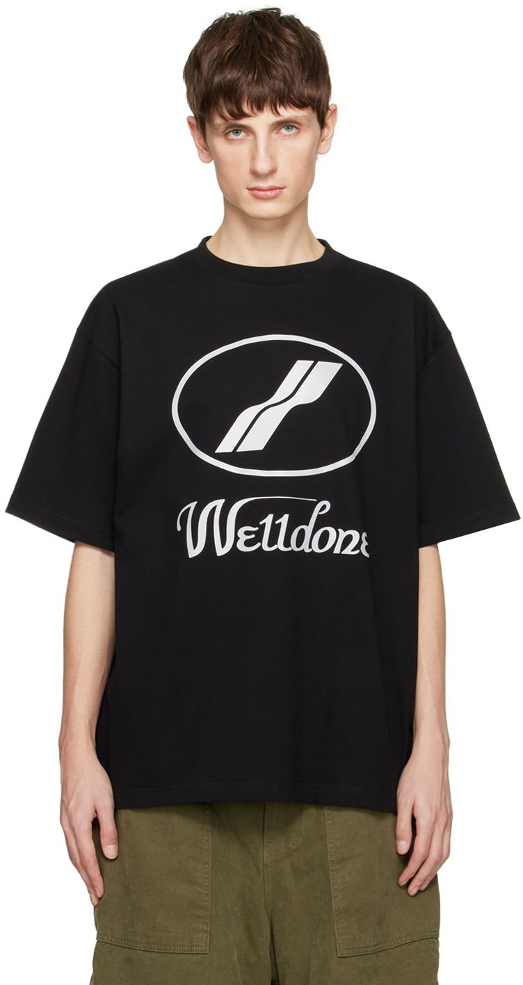 T-shirt We11done Printed T-Shirt Svart | WD-TP5-19-930-BK
