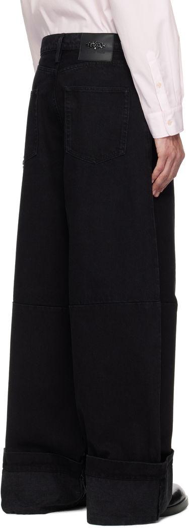 Jeans Simone Rocha Simone Rocha Embellished Puddle Jeans Svart | 4131B 1239, 2