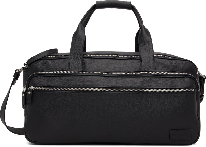 Resväska Maison Margiela MM6 Maison Margiela Leather Travel Duffle Svart | SB6WI0006 P8326