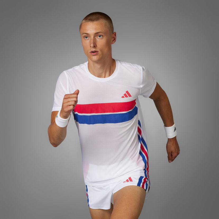T-shirt adidas Performance Adizero Retro Running T-Shirt Vit | JD7315