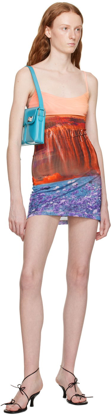 Klä Miaou Miaou Anya Print Mini Dress Flerfärgad | 5026PM1OAS, 3