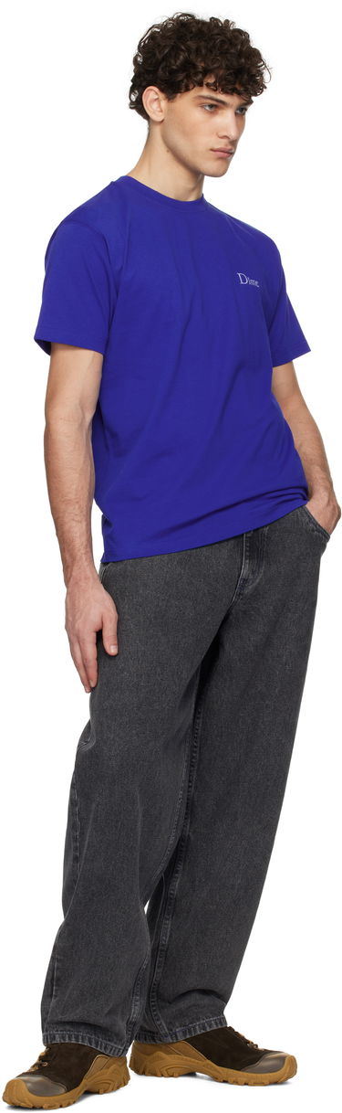 T-shirt Dime Classic Small Logo T-Shirt Blå | DIMEHO2454NVY, 3