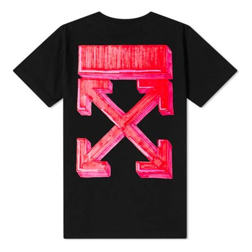 T-shirt Off-White Off-White Slim Marker T-Shirt Svart | OMAA027E20JER0051025