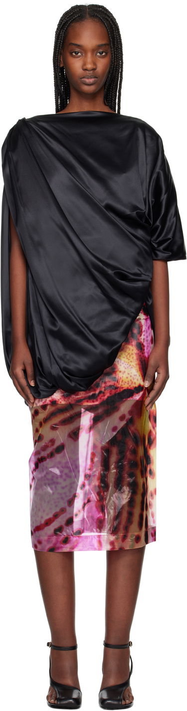 Kjol Dries Van Noten Dries Van Noten Silk Draped Blouse Flerfärgad | 251-010738-1032, 0