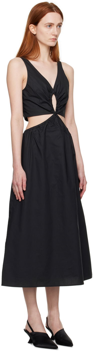Klä Anine Bing Cutout Detail Midi Dress Svart | A-02-1391-000, 1
