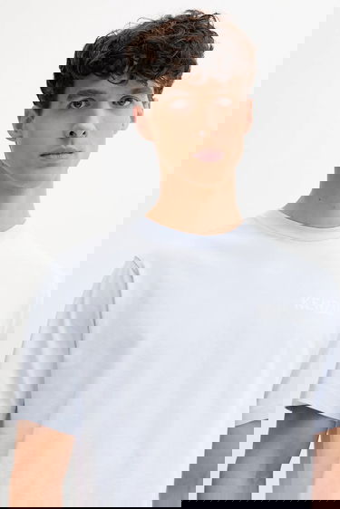 T-shirt KENZO Kenzo Printed T-Shirt Blå | FF65TS2564SG, 2