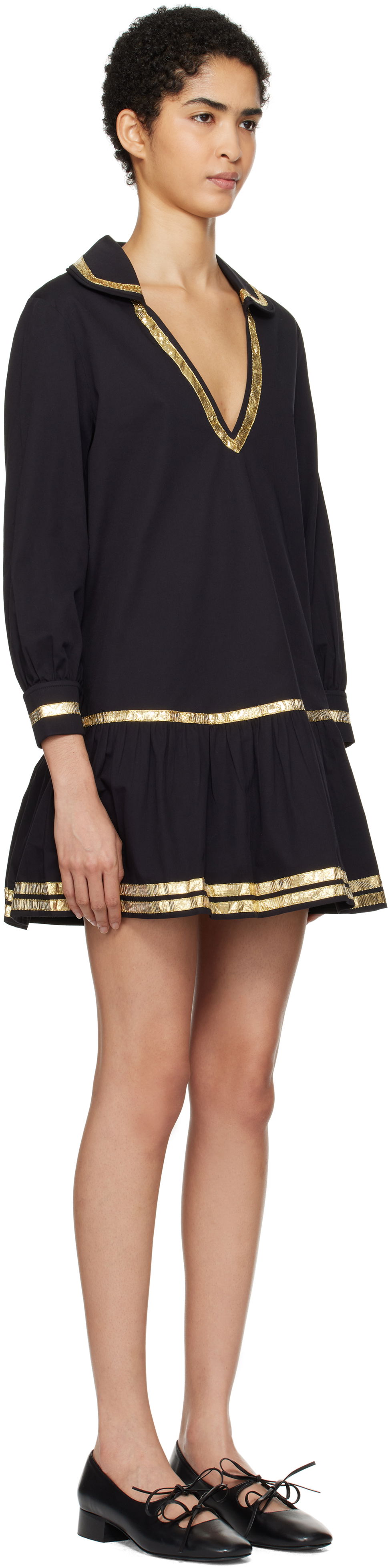 Klä Bode Bode Tinsel Tape Minidress Svart | WRF24DR015, 1