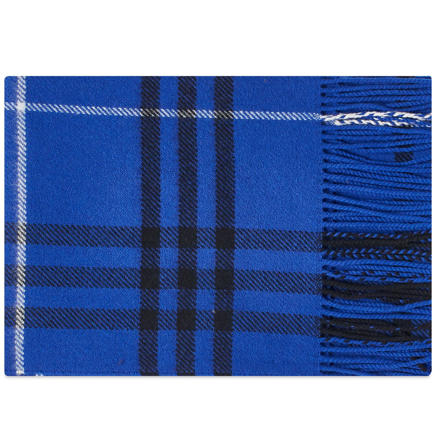 Halsduk Burberry Tartan Blend Merino Scarf Knight Mörkblå | 8073684-B7323, 0