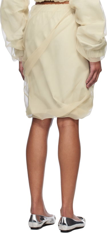 Kjol We11done We11done Layered Mini Skirt Beige | WD-SK0-25-280-W-BG, 2