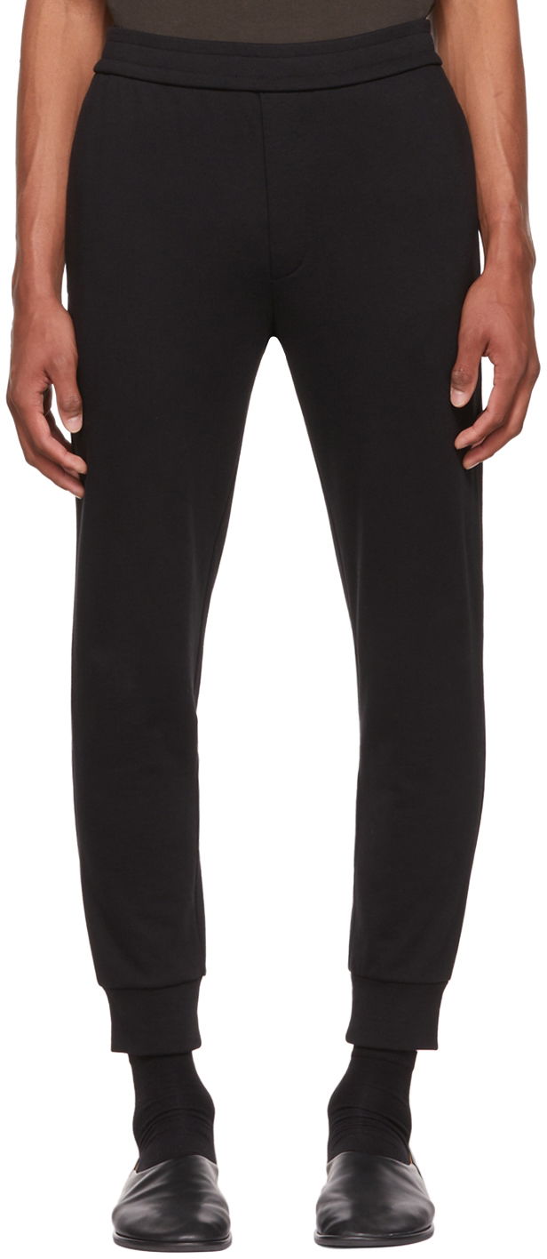 Träningsbyxor The Row Edgar Tapered Lounge Pants Svart | EDGAR PANT K290