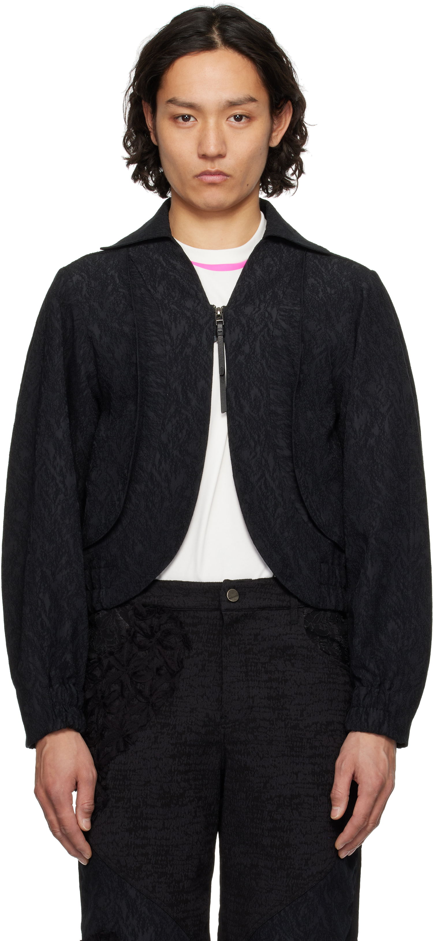 Jacka ADER ERROR ADER error Orbe Product. 19 Cropped Jacket Svart | BO01SSJK0801BK, 0