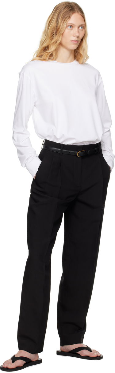 T-shirt The Row Ciles Long Sleeve T-Shirt Svart | 6891-K220, 4