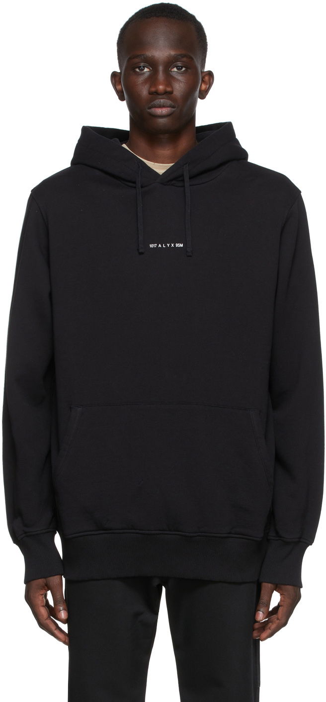 Sweatshirt 1017 ALYX 9SM Collection Logo Black Hoodie Svart | AAUSW0123FA01.S22
