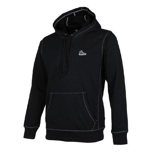 Sweatshirt Converse Converse Hoodie Svart | 10022198-A07