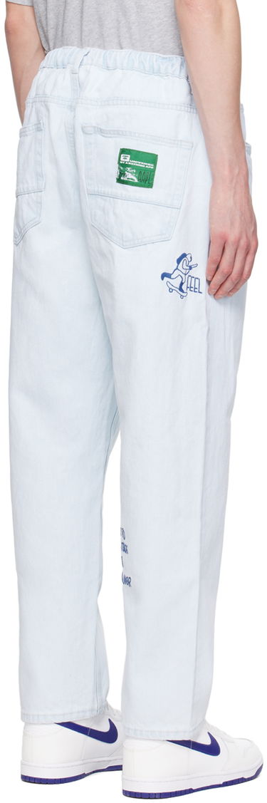 Jeans AAPE by A Bathing Ape AAPE by A Bathing Ape Drawstring Jeans Blå | AAPJNMA681XXMBLA, 2