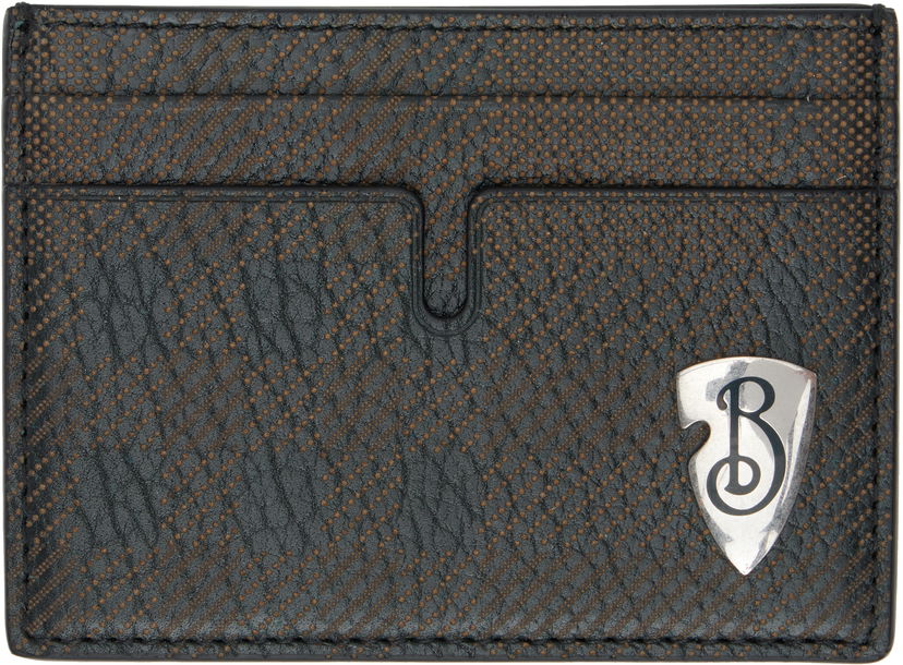 Plånbok Burberry Shield Leather Card Holder Svart | 8102931