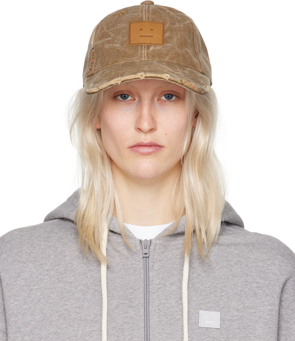 Keps Acne Studios Face Cap Brun | C40316-, 0