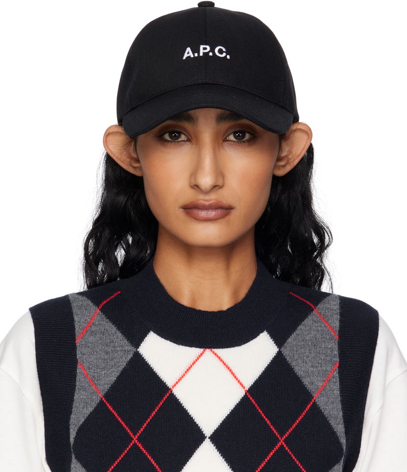 Keps A.P.C. A.P.C. Charlie Baseball Cap Svart | COZZS-M24069