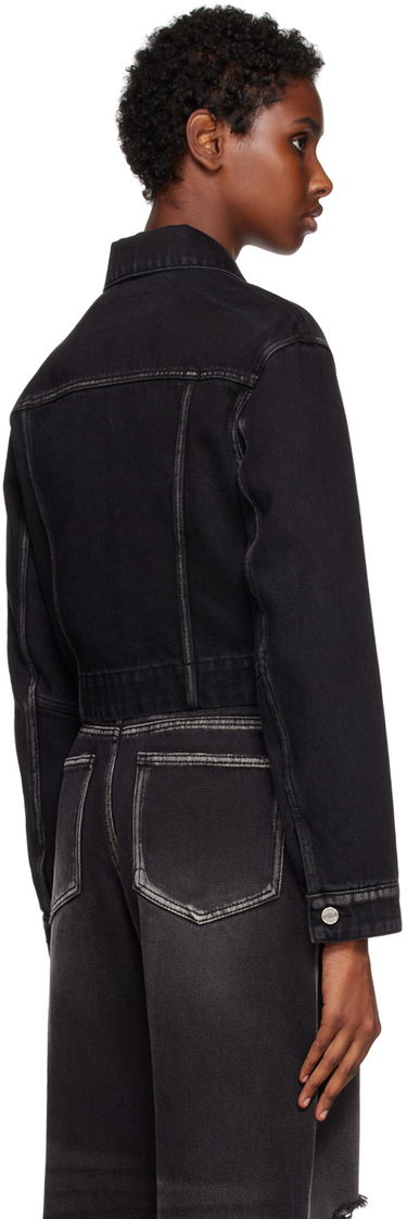 Jacka We11done We11done V-Line Denim Jacket Svart | WD-DJ3-22-330-W-BK, 2
