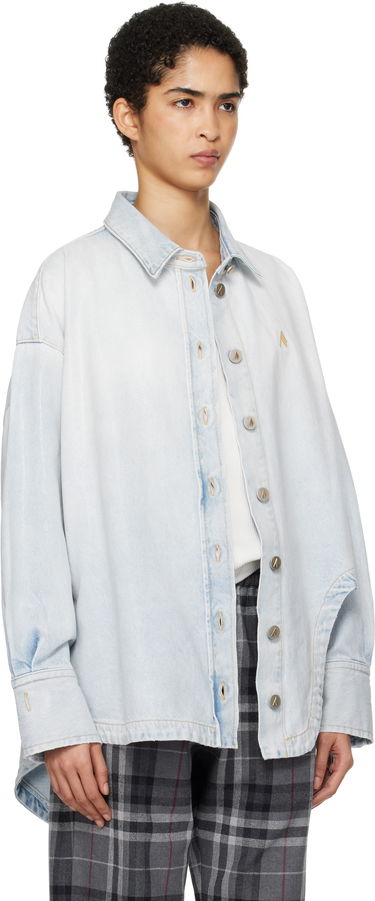 Skjorta The Attico Attico Diana Denim Shirt Blå | 250WCB00068 DDD085SS, 1