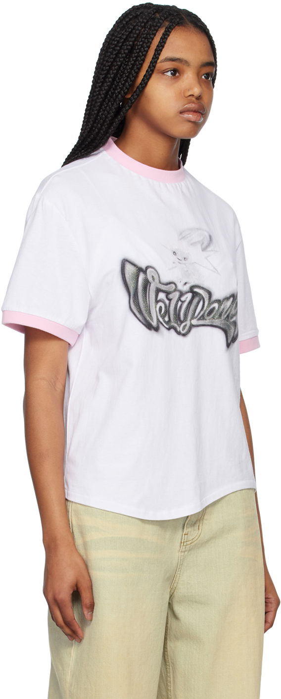 T-shirt We11done We11done Crewneck T-Shirt with Rabbit Print Vit | WD-TT1-23-736-U-PK, 1
