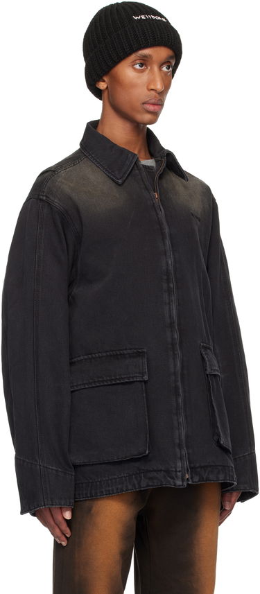 Mössa We11done We11done Classic Washed Denim Jacket Svart | WD-DJ3-24-334-U-BK, 1