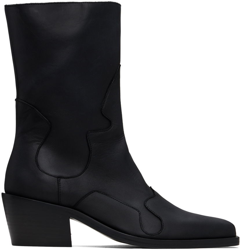 Kläder Eckhaus Latta Eckhaus Latta Cowboy Boots Svart | FEKLMCOWB09005