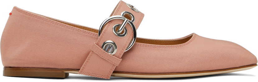 Skovård Aeyde Aeyde Uma Eyelet Ballerina Flats Rosa | A11-FL-RKLS08FL159-SS25-1018-069