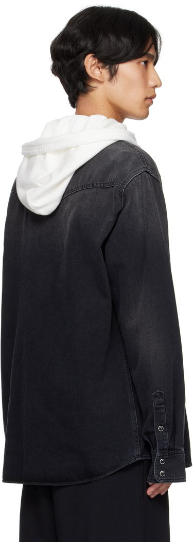 Skjorta Maison Margiela MM6 Maison Margiela Long Sleeve Denim Shirt Svart | SH0DT0031 M30011, 2