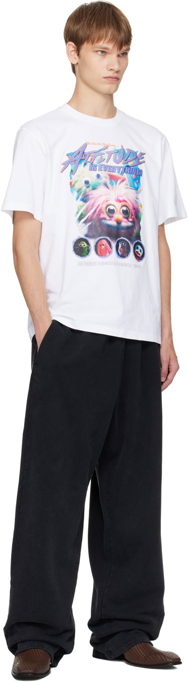 T-shirt Martine Rose Martine Rose Classic Fraggle Rock T-Shirt Vit | 603JE01000E, 3