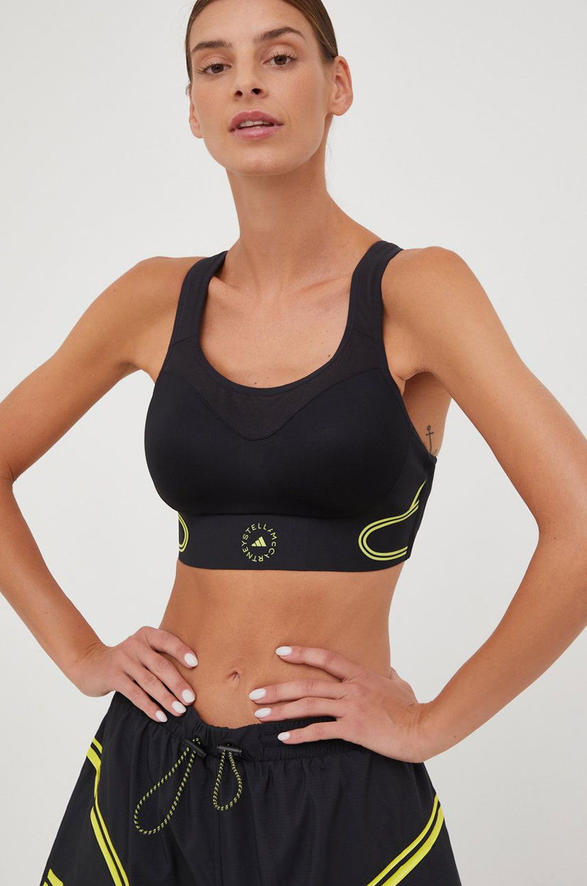 Behå adidas Originals adidas by Stella McCartney Truepace Sports Bra Svart | HG6856