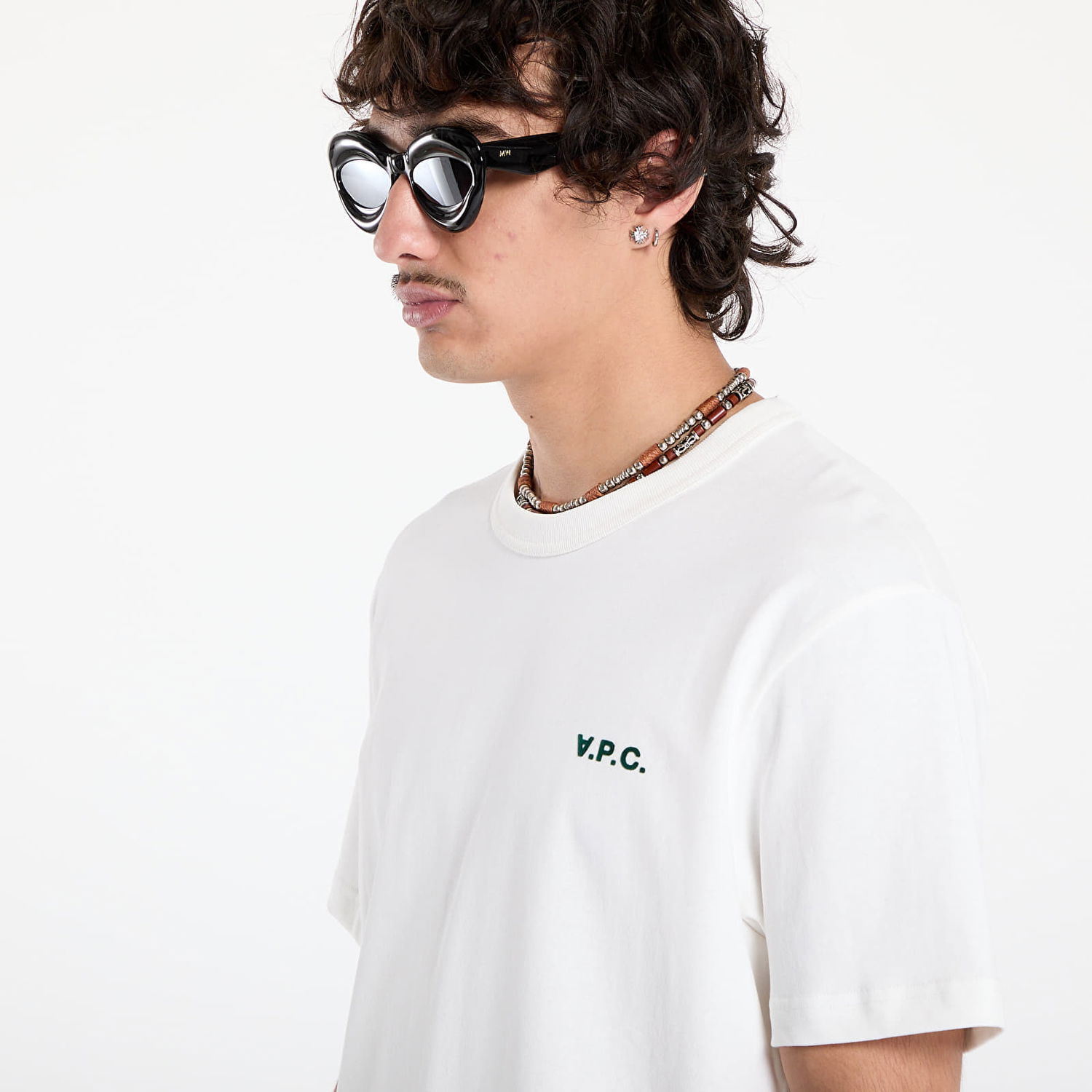 T-shirt A.P.C. A.P.C. Boxy Petit Vpc T-Shirt Vit | COHBQ-H26391 ALK, 1