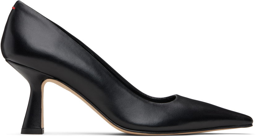 Smycke Aeyde Aeyde Zandra Pointed Toe Leather Heels Svart | A11-PU-ISOSS75ST-223-800-007