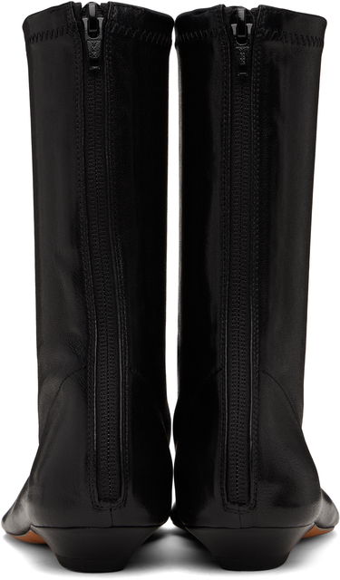 Sneakers och skor Khaite Khaite Apollo Flat Ankle Boots Svart | F1082-836, 1