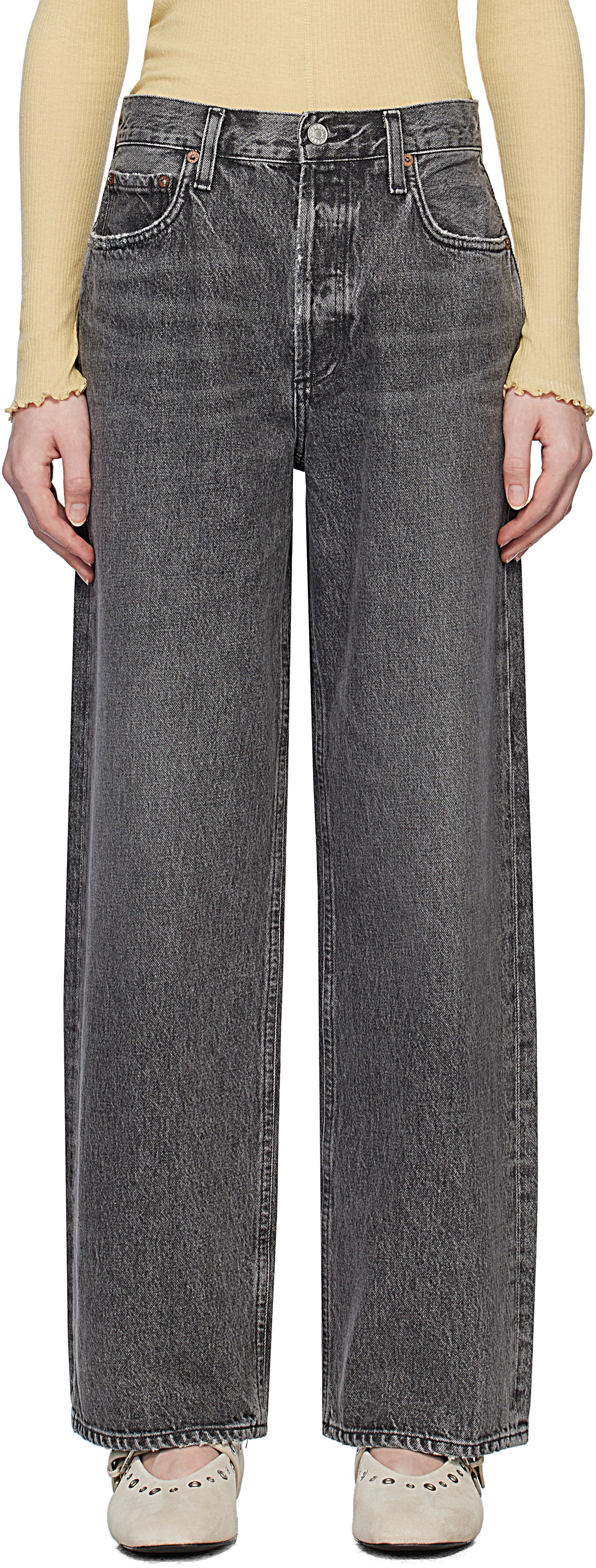 Jeans AGOLDE AGOLDE Low Slung Baggy Jeans Grå | A9079C-1346, 0