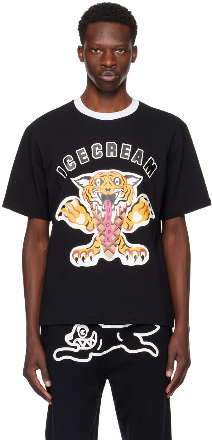 T-shirt BBC IceCream ICECREAM Tiger Graphic T-Shirt Svart | IC24237