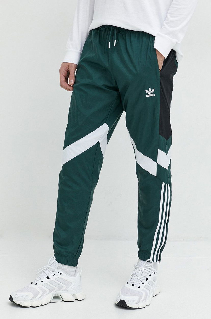 Träningsoverall adidas Originals Green Colorblock Track Pants Grön | HK7324