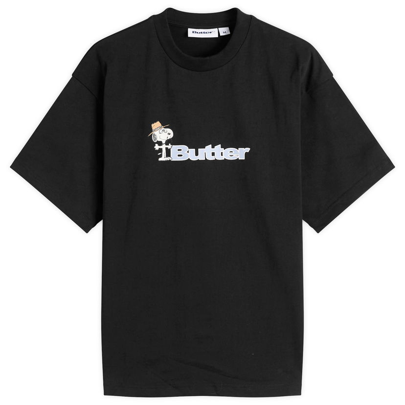 T-shirt Butter Goods Peanuts Spike Logo T-Shirt Svart | BGBP240301-BLK