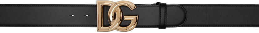 Bälten Dolce & Gabbana Black DG Logo Belt Svart | BE1446 AW576